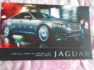 Jaguar XJ Price List brochure Apr 2010 UK market - Picture 1 of 1