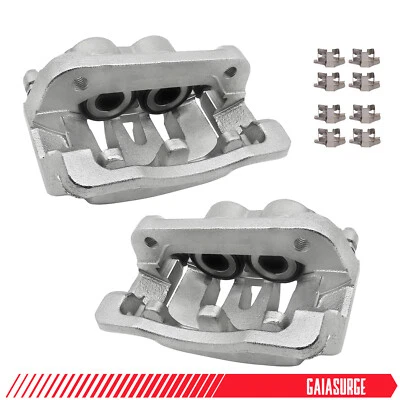 2 PCS Rear Brake Calipers w/ Brackets For 2008-2012 Ford F-250 F-350 Super Duty Foto 1 de 4