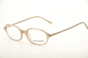 New Authentic Giorgio Armani 391 284 Beige 50mm Eyeglasses Frames RX Italy - Picture 1 of 7