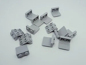 LEGO: 44728 Bracket 1 x 2 - 2 x 2, Light Bluish Gray, Lot of 13 - Picture 1 of 1
