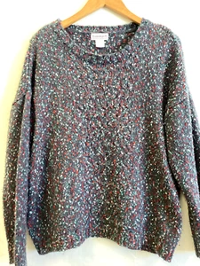 Womens Serengeti Multicolor Long sleeve pullover sweater sz XL - Picture 1 of 8