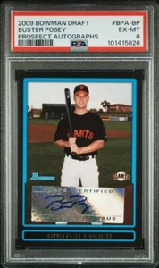 2009 Bowman Prospects Autographs #BPABP Buster Posey Rookie AUTO PSA 6 - Picture 1 of 2