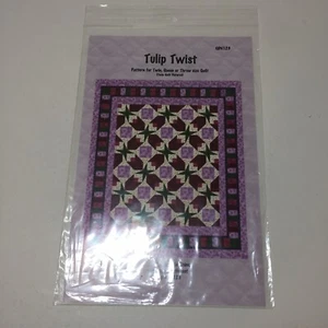 Tulip Twist Quilt Pattern Twin Queen Throw Quilt Design Northwest - Picture 1 of 4