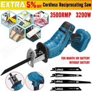 Wireless Electric Reciprocating Saw For Makita Battery Wood Cutting With 4 Blade - Picture 1 of 12