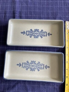 Pfaltzgraff Yorktown Relish Trays, Lot Of 2, Made In USA Great Vintage Condition - Picture 1 of 4