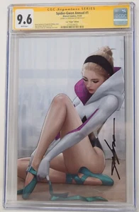 Spider-Gwen Annual #1 B Jeehyung Lee Virgin 1:100 Ratio CGC SS 9.6  Marvel - Picture 1 of 2