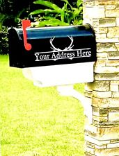 2 Custom Mailbox Address Vinyl Decal Sticker Letter Deer Numbers Various Colors