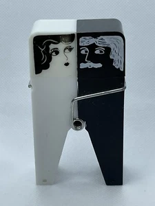 Mid century Salt & Pepper Mates Plastic Shakers,  Paper Clip - Picture 1 of 9