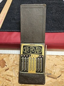 Vtg 1935 Ve-Po-Ad Pocket Adding Machine Calculator Rare USA Pre-owned (BB) - Picture 1 of 7