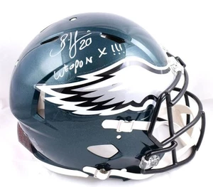Brian Dawkins signierter authentischer Eagles F/S Speed Helm mit Waffe X-Beckett W - Bild 1 von 11