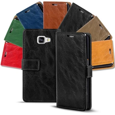 Étui Livre Pour Samsung Galaxy A3 2016 Housse Pliable Protection Flip Cover - Photo 1/4