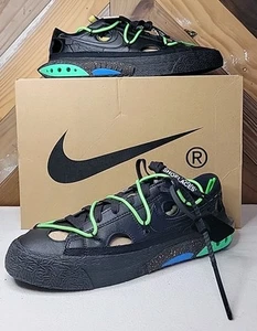 Nike Blazer Low x OFF-WHITE Black 2022 (DH7863-001) Men's Size 9.5 - Picture 1 of 8