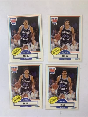 Fleer 1990-91 - #136 Reggie Theus Orlando Magic lote de 4 EX + a casi nuevo Foto 1 de 4