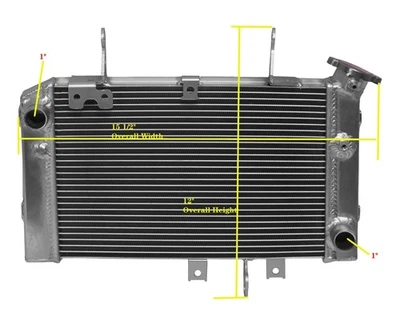 Los4 para radiador Suzuki V-Strom 650 DL650 2012-2019 motocicleta aluminio Foto 1 de 4