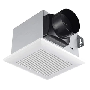 Quiet Ceiling-Mounted Bathroom Exhaust Fan with 80 CFM Airflow & Humidity Sensor - Picture 1 of 10