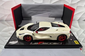 1/18 BBR Ferrari LaFerrari Matt Fuji White/Carbon Roof Ltd 10 of 12 pcs P1867FWM - Picture 1 of 11