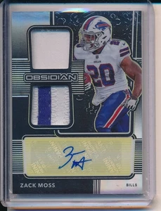 2020 Zack Moss Panini Obsidian Rookie Etch YELLOW Autograph Dual Patch #/D /25  - Bild 1 von 1