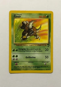 Pokemon Card Base set 2 Pinsir 29/130 Excellent Condition - Picture 1 of 3