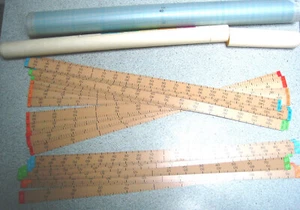 Maschenskala Set für Brother KH881/KH891 Strick-Vorführmaschine - eine Skala fehlt - Bild 1 von 2