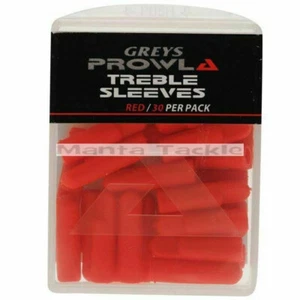 NUOVO 60 x Grigi Prowla Trebles Taglia 6 Maniche Treble Hook Protezione Luccio ROSSO - Foto 1 di 1