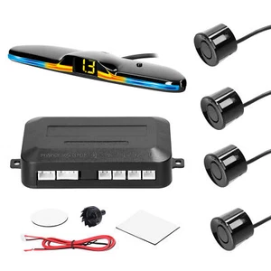 Car Parking Rear Reversing Radars System with 4 Parking Sensors C3D9 - Picture 1 of 8