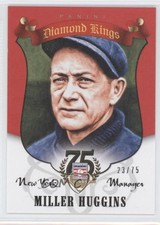 2014 Panini Hall of Fame Diamond Kings Red /75 Miller Huggins #34 HOF