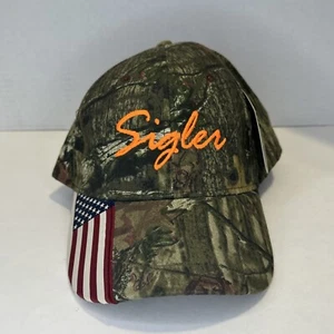 Gorra de béisbol Sigler Totaline Mossy Oak camuflada bandera americana visera sombrero con etiqueta - Imagen 1 de 13