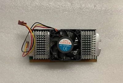 Intel Pentium III 667Mhz 256/133 Slot1 80526PZ667256 SL3KW w/HeatSink & 3pin Fan - Image 1 of 3