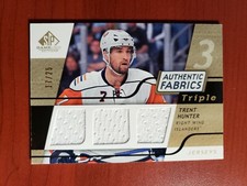 2008-09 SP Game Used Authentic Fabric Triple Jersey Gold Trent Hunter 17/25