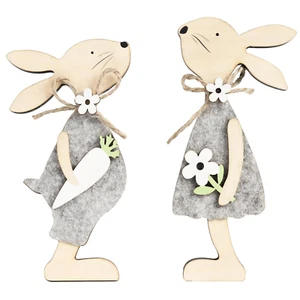 Wooden Bunny Decor, Easter Decorations for the Home, Tiered Tray Decor, Table De - Picture 1 of 12