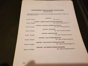 1994 Polaris Watercraft Service Manual Update Packet 9912718 - Bild 1 von 5