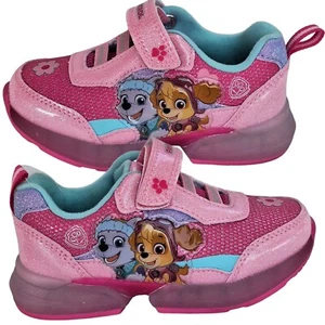 Paw Patrol Kleinkind Mädchen leuchtende Sneaker Gr. 7 rosa Slipper leichte Schuhe - Bild 1 von 24
