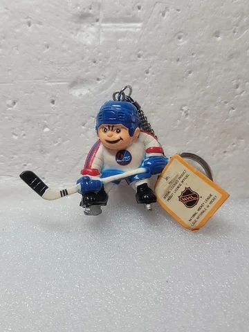 Vintage Winnipeg Jets NHL Lil Sports Brat Keychain Hockey Skater Canada Cover