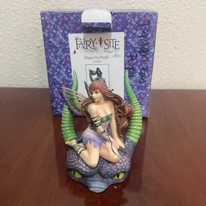 The Fairy Site Dragon Fae Purple SF32066 Handcrafted Artist By Selina Fenech - Picture 1 of 8