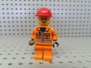 Lego Figur City Bauarbeiter oranger Anzug Bauhelm cty0031 7994 4933 7905 - Bild 1 von 1