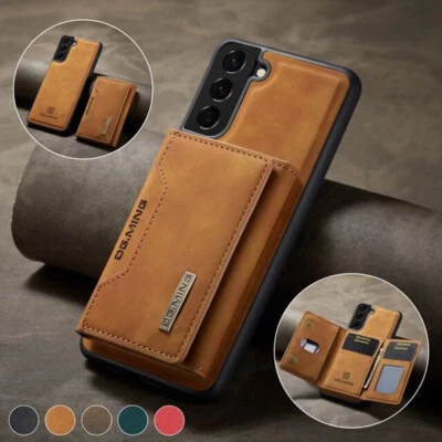 2in1 Magnetic Detachable Leather Wallet Case For Samsung S25 S24 S23 S22 S21 S20 - Image 1 of 4