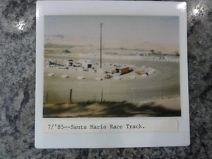Vintage Polaroid Photo Santa Maria Race Track 1985 - Picture 1 of 1