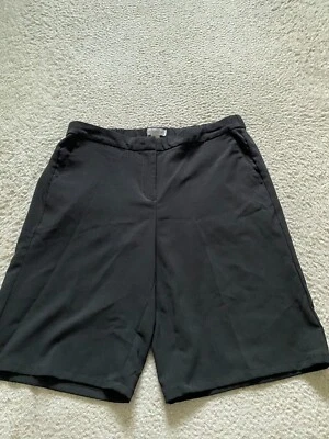 Liz Claiborne Women Elastic Waist Shorts Black Size M (32 x 11) - Image 1 of 4