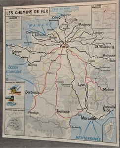 Ancienne affiche pédagogique scolaire collection école France SNCF Industries - Bild 1 von 10