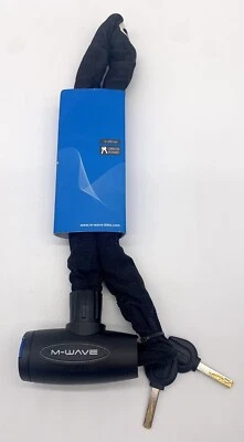 Brand New M-Wave Lock With Textile Cover Bicycle Bike Motorcycle With Keys - Image 1 of 4