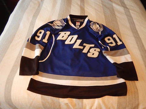 NHL Hockey Jersey w/Strap STAMPOS #91 Tampa Bay Lightning BOLTS: Reebok: Size 50 Cover