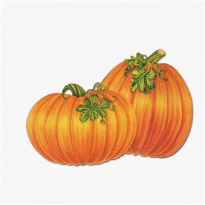 Pumpkin Patch Delights - 4-Pack of Festive 16-Inch Decorative Pumpkin Cutouts - Picture 1 of 4