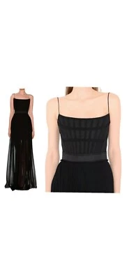 Vestido de sarja e seda plissada STELLA MCCARTNEY Grosgrain - Imagem 1 de 4