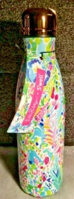Botella Lily Pulitzer Swell retirada edición limitada 17 OZ. Cóctel café agua Foto 1 de 4