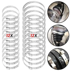 26 Stk SCHELLEN für ACHSMANSCHETTEN 20-120 mm 7 mm Breit KLEMMSCHELLE OHRSCHELLE - Bild 1 von 11