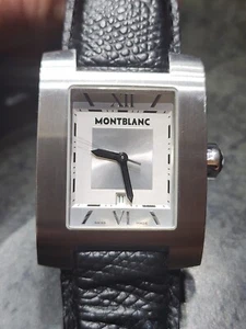 Montblanc Profile Watch Wristwatch 7048 Men's Women Silver White - Picture 1 of 7