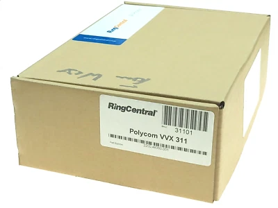 NEW POLYCOM VVX 311 DESKTOP IP POE PHONE P/N: 2200-48350-001 - Image 1 of 2