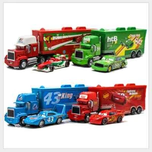 DISNEY PIXAR CARS LIGHTNING MCQUEEN TRUCK MACK CAR THE KING KIDS TOY - Picture 1 of 93