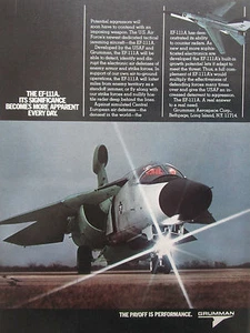 7/1981 PUB GRUMMAN EF-111A RAVEN TACTICAL JAMMING AIRCRAFT EW ECM ORIGINAL AD - Picture 1 of 1
