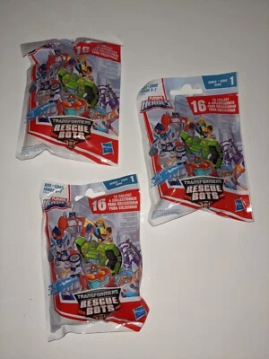 Transformers Rescue Bots Series 1 Blind Bag Playskool Heroes Lot of 3 New - Image 1 of 2